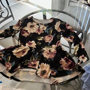 Andree black long sleeve dress